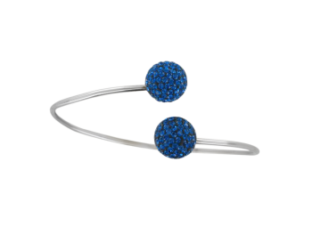 Silver bracelet with zirconia 