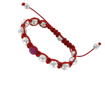 Shamballa Armband mit Zirkonia 