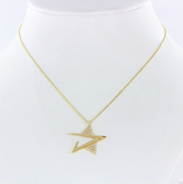 Collier aus Gelbgold 585°/ Zirkonia 