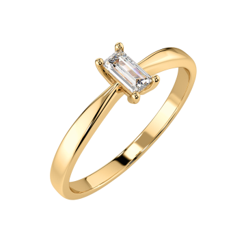 Gelb gold 585° Damenring mit Brillanten 