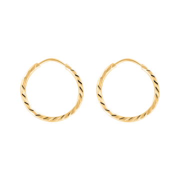Earrings for in yellow gold of 585 assay value (14ct) 