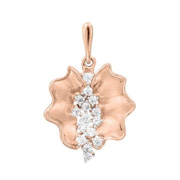 Anhänger aus Rotgold 585 mit Zirkonia 