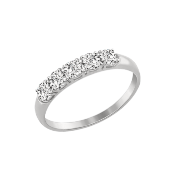 Weißgold 585° Damenring mit Zirkonia 