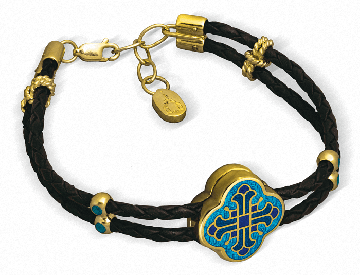 Gold-plated silver bracelet of God 