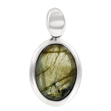 Sterling Silber Anhänger 925er mit Labradorit 