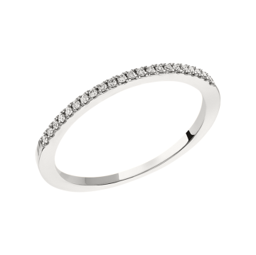 Weißgold 585° Damenring mit Brillanten 