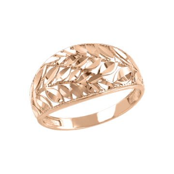 Lady´s ring in red gold of 585 assay value 