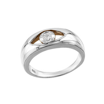 Damen-ring aus 925er Silber mit Zirkonia 