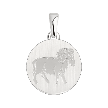 Silver zodiac sign "Aries" 
