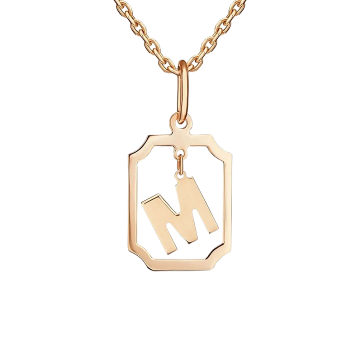 Anhänger aus Rotgold 585° "M" 