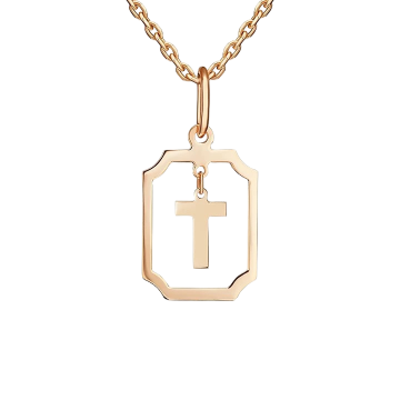 Anhänger aus Rotgold 585° "T" 