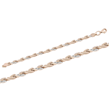 Браслет из красного золота 585 пробы 