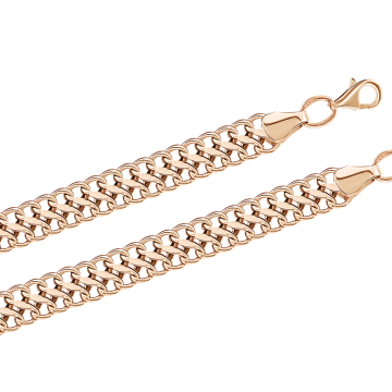 Браслеты и цепочка из красного золота 585 пробы 