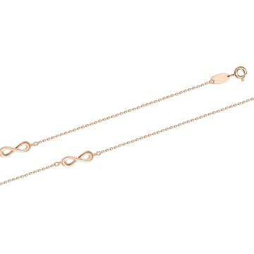 Браслет из красного золота 585 пробы 