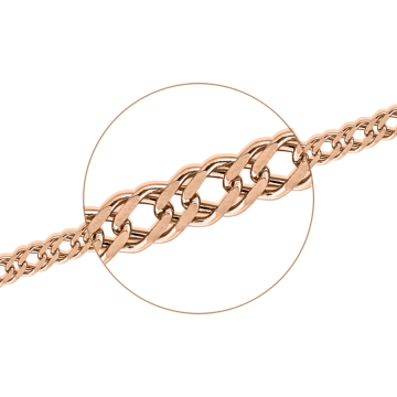 Браслет из красного золота 585 пробы 