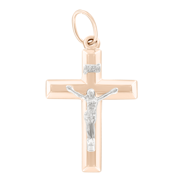 Kreuzanhänger aus Rotgold 585° 