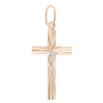 Kreuzanhänger aus Rotgold 585° 