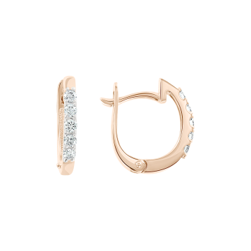 Ohrringe aus Rotgold 585° mit Brillanten 