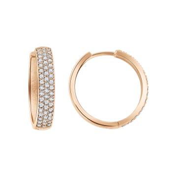 Ohrhänger aus Rotgold 585° mit Zirkonia 