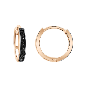 Ohrhänger aus Rotgold 585° mit Zirkonia 