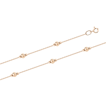 Bracelet in red gold of 585 assay value 