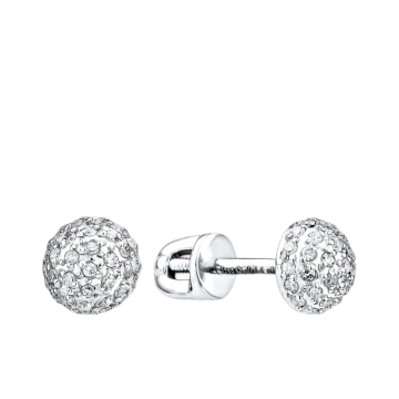 Weißgold 585° Ohrstecker mit Brillanten 