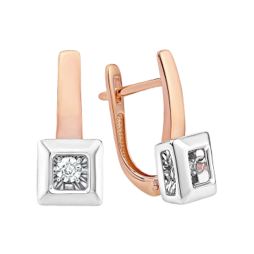 Tanzende Diamanten – Goldohrringe mit Diamanten 