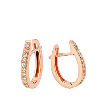 Ohrringe aus Rotgold 585° mit Brillanten 