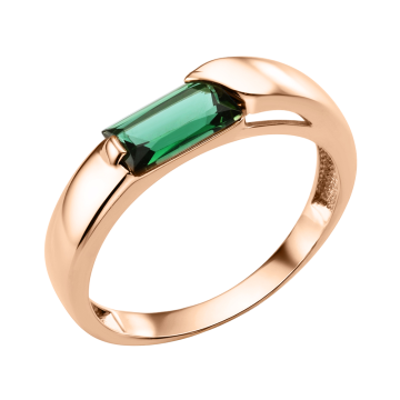 Damenring aus Rotgold 585 mit Sitall 