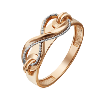 Rotgold 585° Damenring 