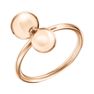 Lady´s ring in red gold of 585 assay value 