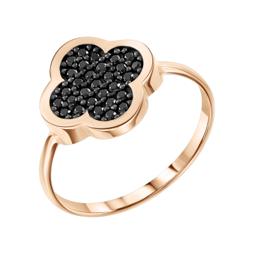 Damenring aus Rotgold 585° mit Zirkonia 