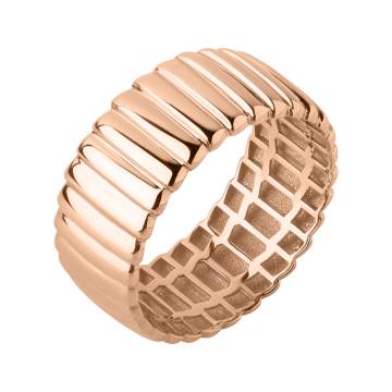 Lady´s ring in red gold of 585 assay value 