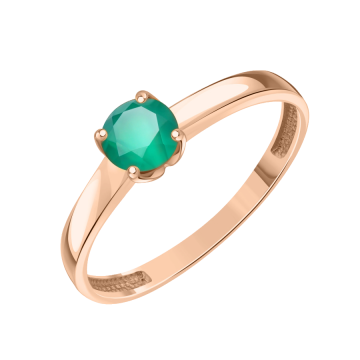 Damenring aus Rotgold 585° mit Achat 