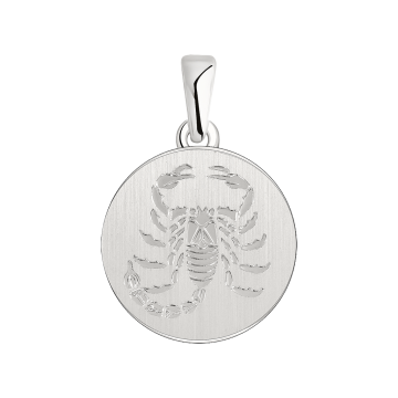 Anhänger Sternzeichen Skorpion aus 925er Sterling Silber 