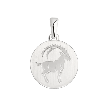 Anhänger Sternzeichen Steinbock aus 925er Sterling Silber 