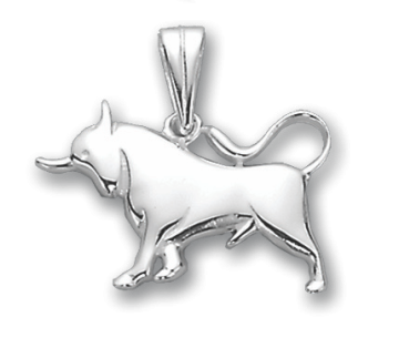 Silver zodiac sign "Taurus" 