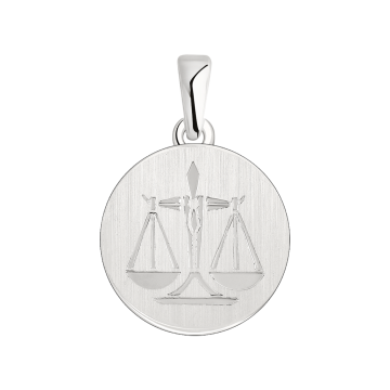 Anhänger Sternzeichen Waage aus 925er Sterling Silber 