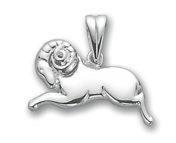 Silver zodiac sign "Aries" 