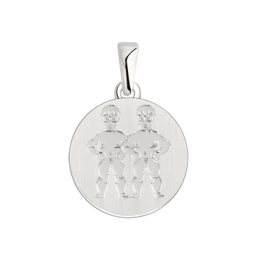Anhänger Sternzeichen Zwillinge aus 925er Sterling Silber 