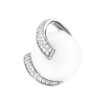 Anhänger aus 925er Sterling Silber mit Mondstein und Zirkonia 