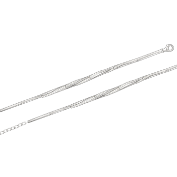 Armreif aus 925er Sterling Silber mit Zirkonia 