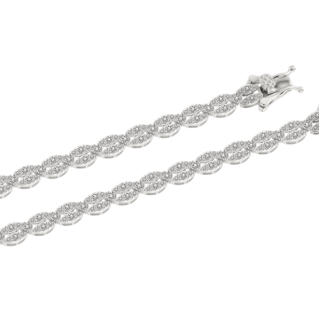 Armband aus 925er Sterling Silber mit Zirkonia 