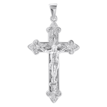 Подвеска крестик серебряный 925 пробы 