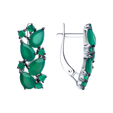 Ohrringe aus 925er Sterling Silber mit Achat 