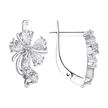 Ohrringe aus 925er Sterling Silber mit Zirkonia 