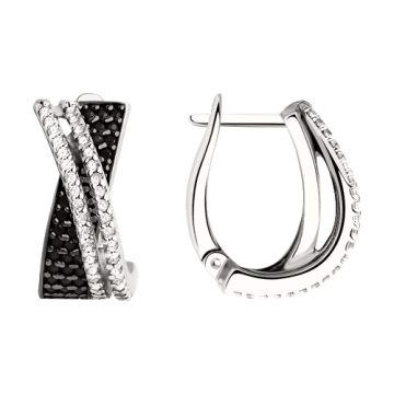 Ohrringe aus 925er Sterling Silber mit Zirkonia 