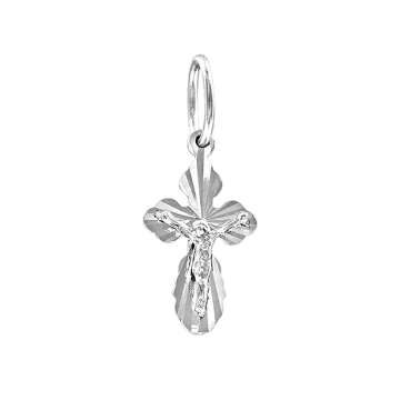 Подвеска крестик серебряный 925 пробы 