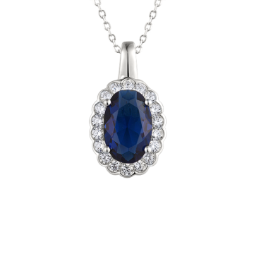 Anhänger 925er Sterling Silber mit Zirkonia 