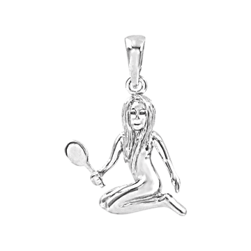 Серебряная подвеска 925 пробы, знак зодиака "Дева" 